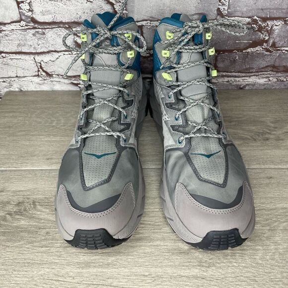 COPY - COPY - COPY - Hoka One Anacapa Mid GTX Gray Blue Hiking Boots 1122018-SB…